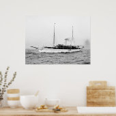 Poster Bateau à vapeur Emerald, début des années 1900 (Cuisine)