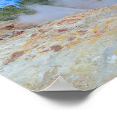 Poster Bateau à vapeur Geyser, parc national de Yellowsto (Coin)