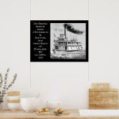 Poster Bateau à vapeur Ione entre 1899 et 1910 (Cuisine)