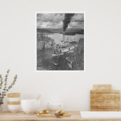 Poster Bateau à vapeur Territoire du Yukon 1920 (Cuisine)