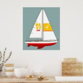 Poster Bateau à voile (Cuisine)