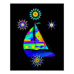 Poster Bateau à voile