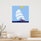 Poster Bateau à voile (Cuisine)