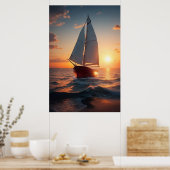 Poster Bateau à voile (Cuisine)