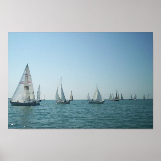 Poster Bateau à voile (Devant)