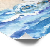 Poster Bateau à voile à Sea Fine Art peinture aquarelle (Coin)