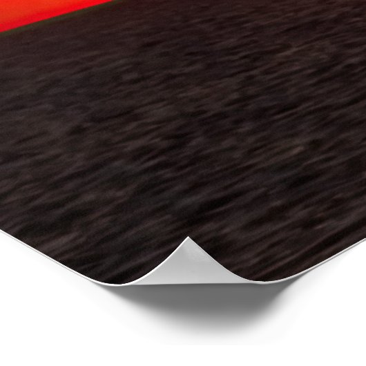 Poster Bateau à voile à Sunset (Coin)