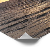 Poster Bateau à voile au coucher du soleil (Coin)