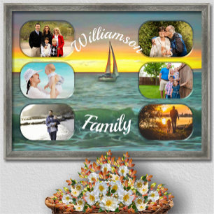 Poster Bateau à voile Banderas 0884 Family Collage Art Im