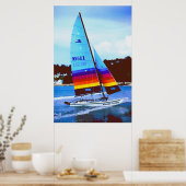 Poster Bateau à voile Cowboy Hobie (Cuisine)