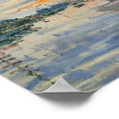 Poster Bateau à voile de Monet Impressionnisme français C (Coin)
