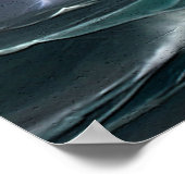 Poster Bateau à voile et éclair (Coin)