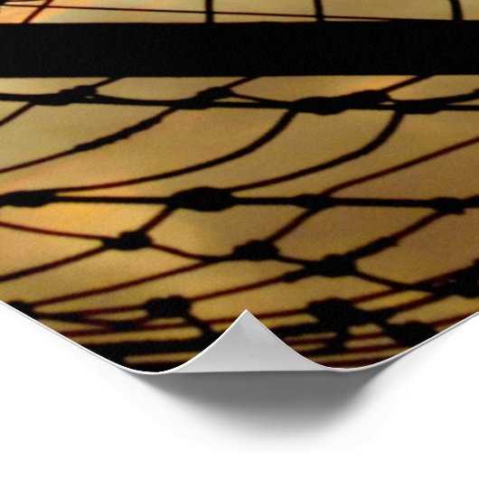 Poster Bateau à voile mât de yacht à soleil arrière - pla (Coin)