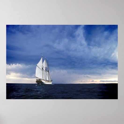 Poster Bateau À Voile Sur La Mer Baltique (Devant)