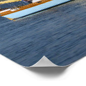 Poster Bateau à voile sur le lac Pepin (Coin)