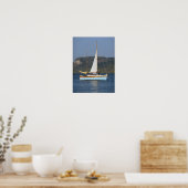 Poster Bateau à voile sur le lac Pepin (Cuisine)