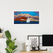 Poster Bateau à voile sur Naxos (Bureau à domicile)