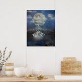 Poster Bateau au clair de lune (Cuisine)