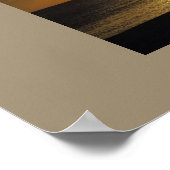 Poster Bateau au coucher du soleil (Coin)