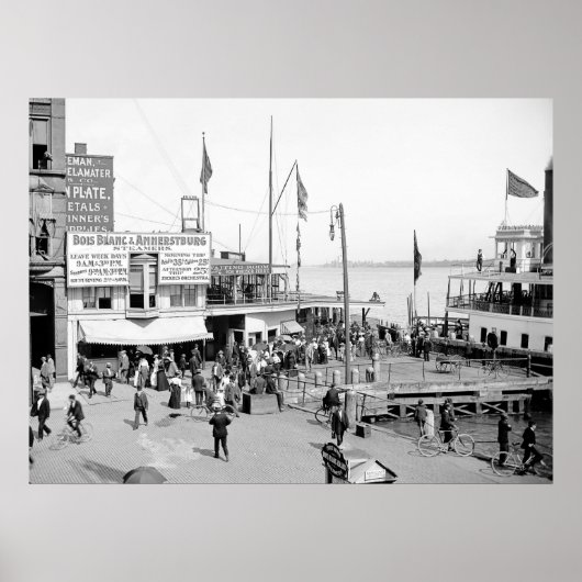 Poster Bateau Boblo Dock (Devant)