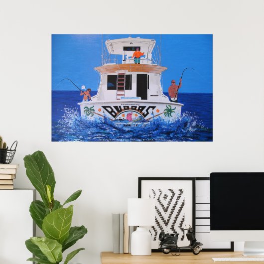 Poster Bateau Bubbas (Bureau à domicile)
