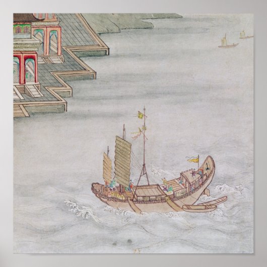 Poster Bateau chinois (Devant)