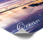 Poster Bateau dans la lagune tropicale (Coin)