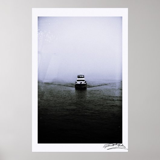 Poster Bateau dans la mer (Devant)
