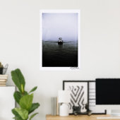 Poster Bateau dans la mer (Bureau à domicile)