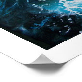 Poster Bateau dans la mer dans la tempête (Coin)