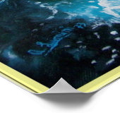 Poster Bateau dans la mer dans la tempête (Coin)