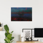 Poster bateau de baie (Bureau à domicile)