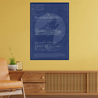 Poster Bateau de combat des opérations spéciales de la ma