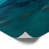 Poster Bateau de crevettes au coucher du soleil (Coin)