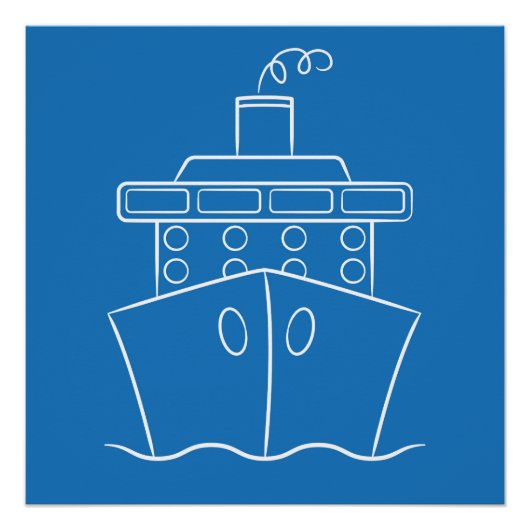 Poster Bateau de croisière (Devant)