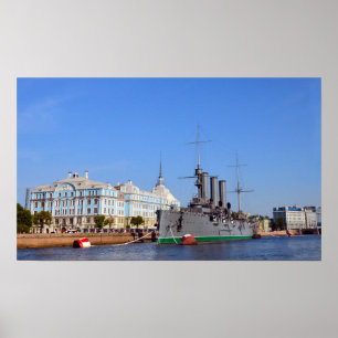 Poster Bateau de croisière russe Aurora