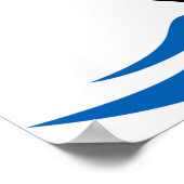 Poster Bateau de croisière sur les vagues océaniques Voya (Coin)