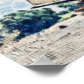 Poster Bateau de goélette nautique (Coin)