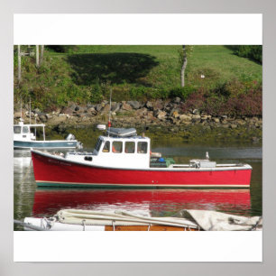 Poster Bateau de homard du Maine