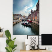 Poster Bateau de la rivière Little Venice (Bureau à domicile)