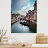 Poster Bateau de la rivière Little Venice (Cuisine)