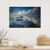 Poster Bateau De Ligne Sur L'Eau (Cuisine)