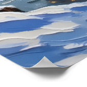 Poster Bateau de Noël Boxer Fêtes de fin d'année (Coin)
