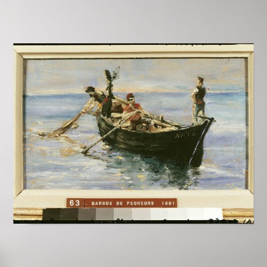 Poster Bateau de pêche, 1881 (Devant)