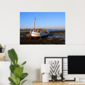 Poster Bateau de pêche à Guernesey (Bureau à domicile)