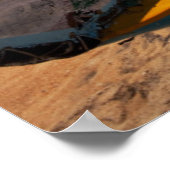 Poster Bateau De Pêche Amarré Sur La Plage (Coin)