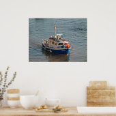 Poster Bateau de pêche, Baie Cardiff, (Cuisine)