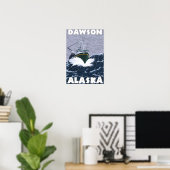 Poster Bateau de pêche - Dawson, Alaska (Bureau à domicile)