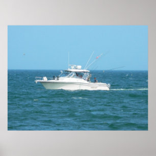 Poster Bateau de pêche de charte