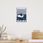 Poster Bateau de pêche - Sewing, Alaska (Cuisine)